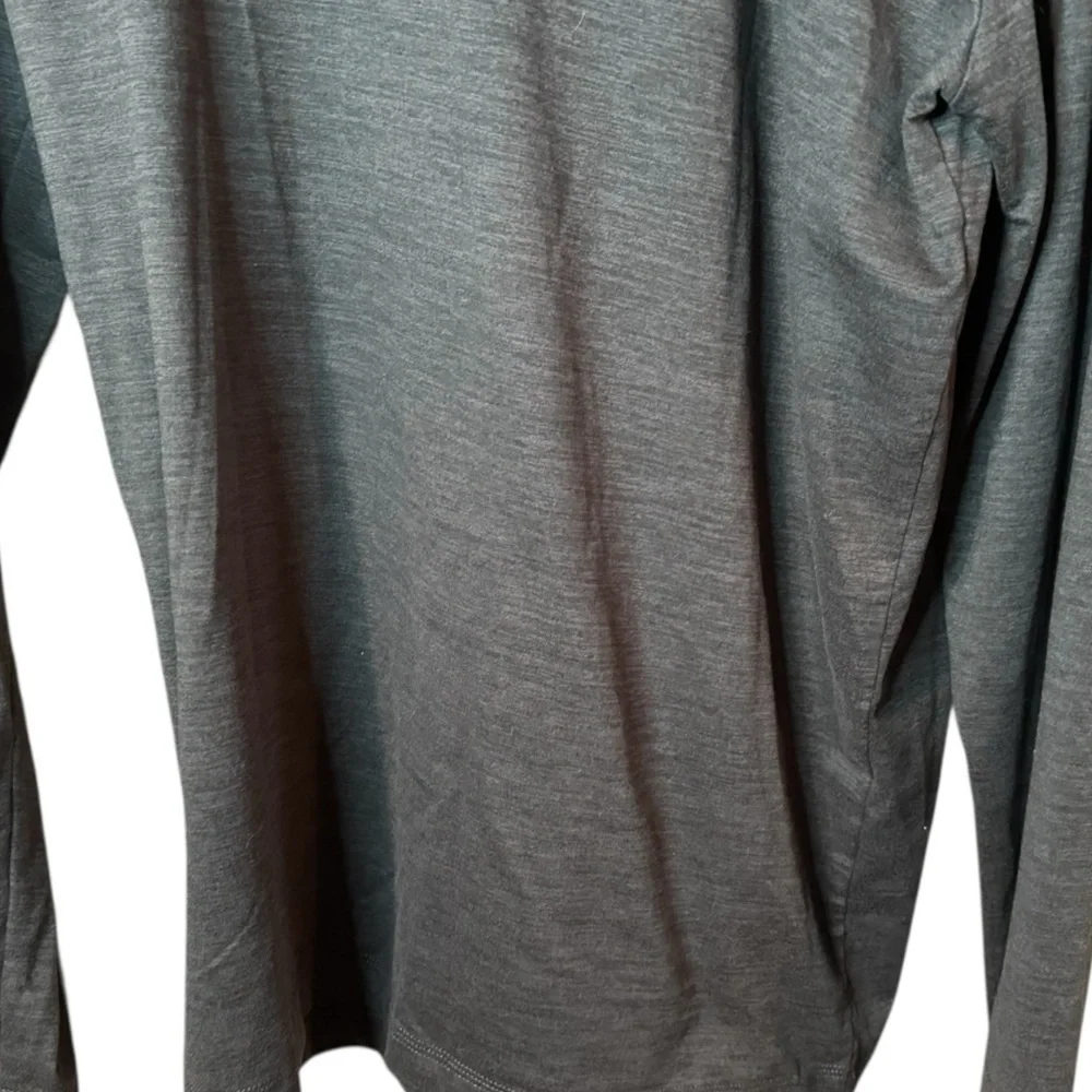 Hurley Men’s Long Sleeved Dark Gray Size L Logo Spandex Workout Athletic Hoodie - Picture 6 of 7